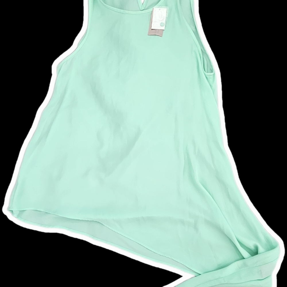 Philosophy Mint Green Asymmetrical Tank Top Size Large